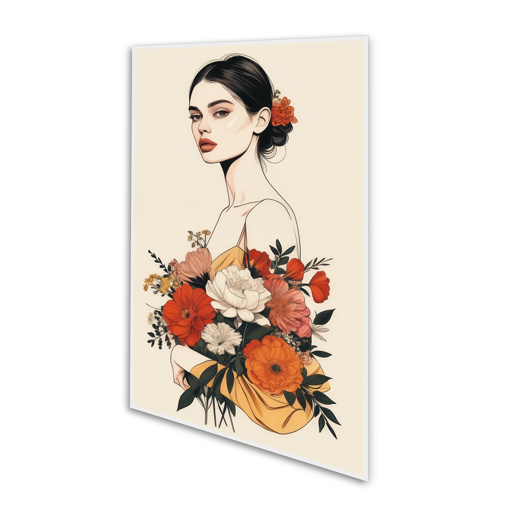 Graceful Bouquet: Elegance in Bloom Canvas Wall Painting