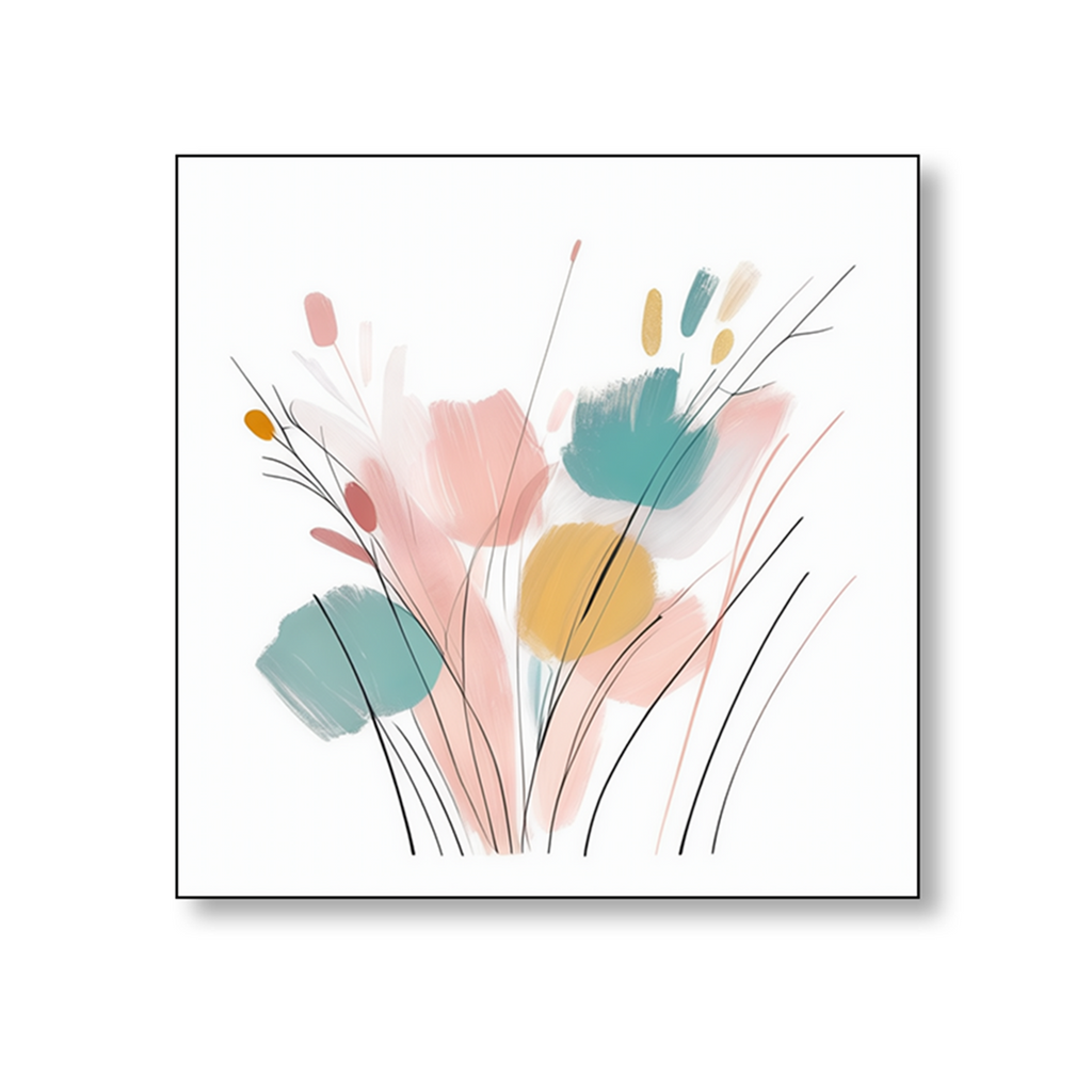 Elegant Blooming Flowers Painting Collection Set of 4 Canvas Wall Painting