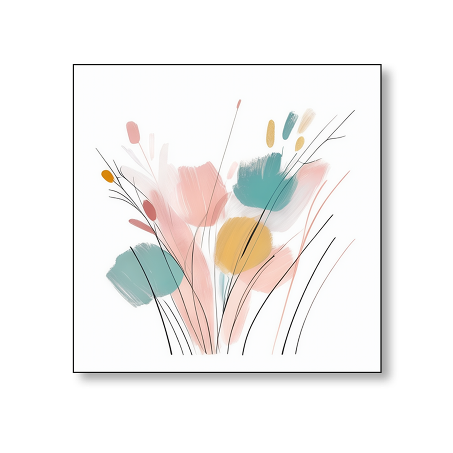 Elegant Blooming Flowers Painting Collection Set of 4 Canvas Wall Painting