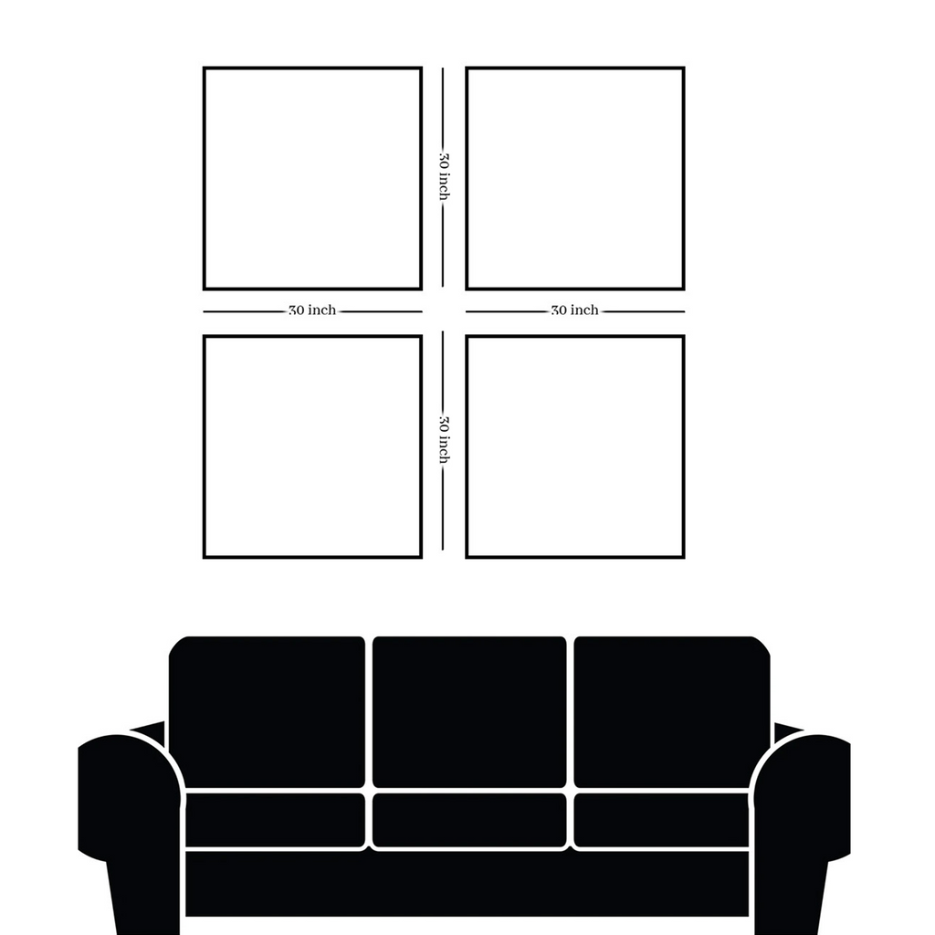 Elegant Blooming Flowers Painting Collection Set of 4 Canvas Wall Painting