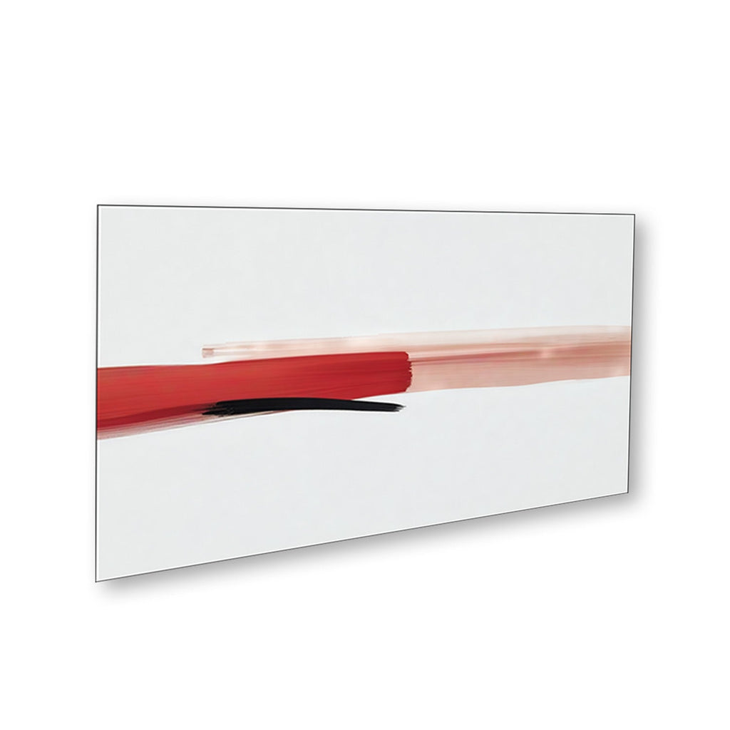 Bold Red and Black Canvas Wall Painting