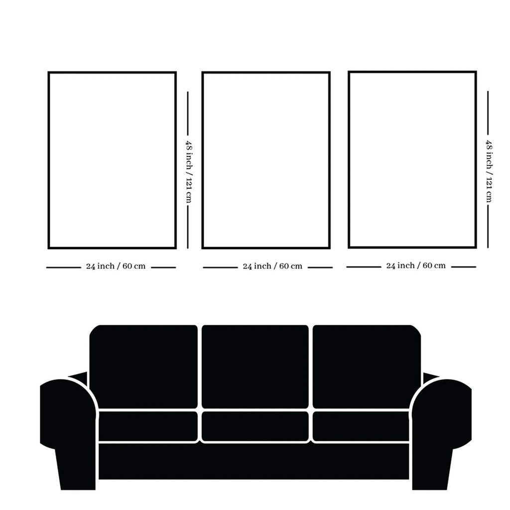 Delicate White Flower Canvas Series Set of 3 Printed Wall Painting