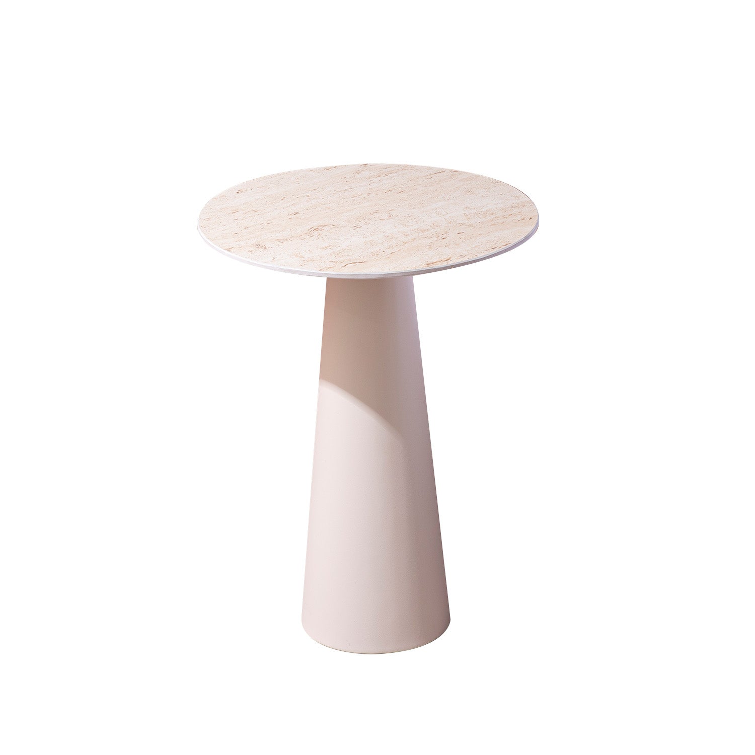 Contemporary Ivory Charm Side Table With Ceramic Top | Nestroots