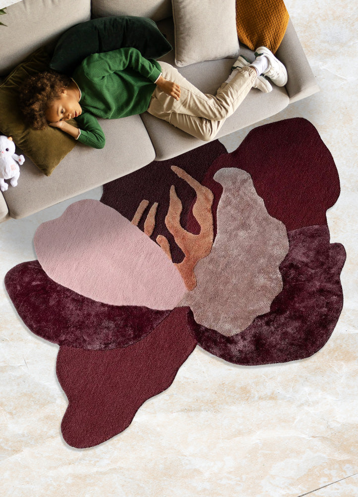 Modern Wool Canvas Wool & Silk Carpet