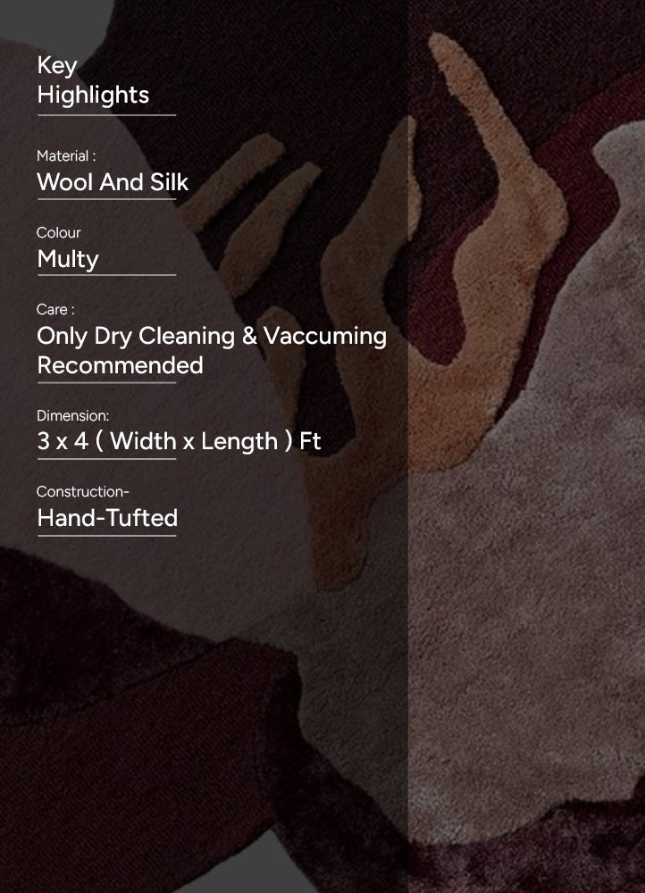 Modern Wool Canvas Wool & Silk Carpet