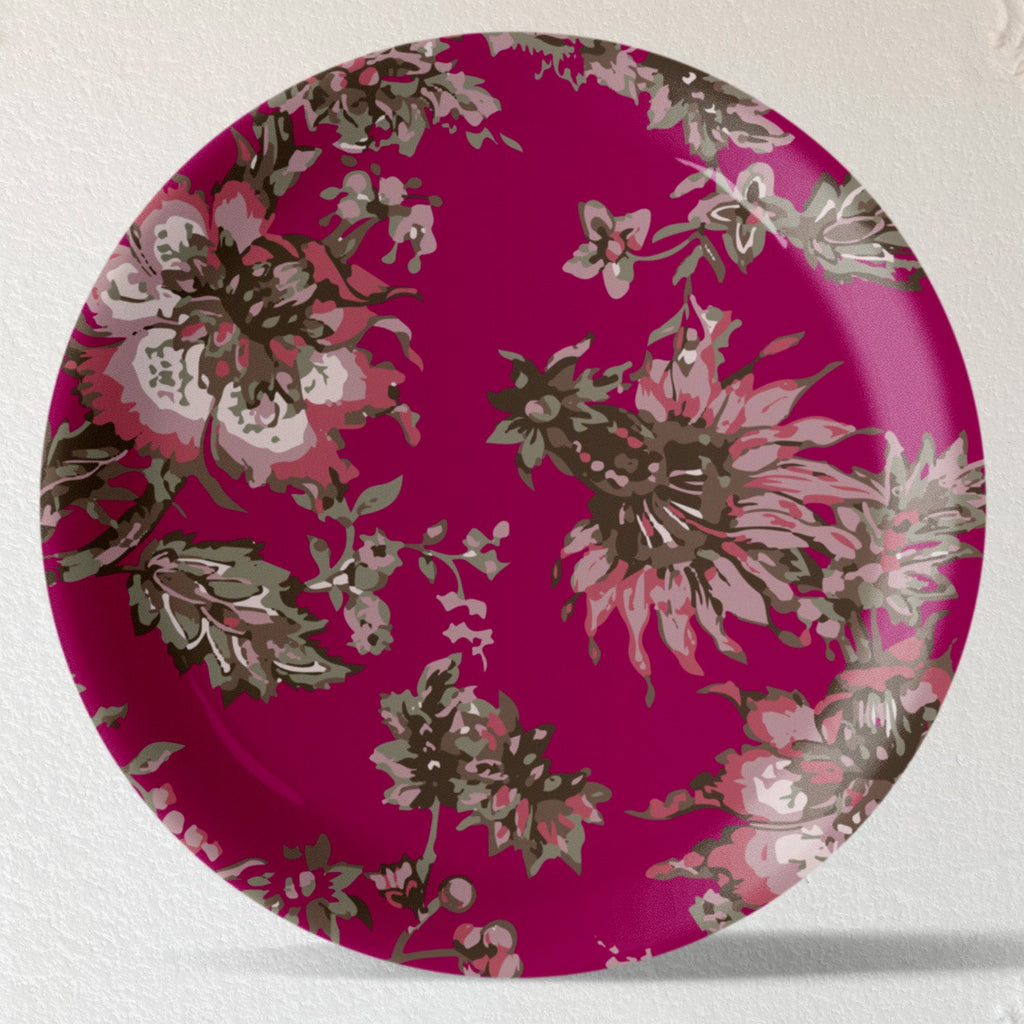 Ethnic Floral Wall Plates Sets of 4