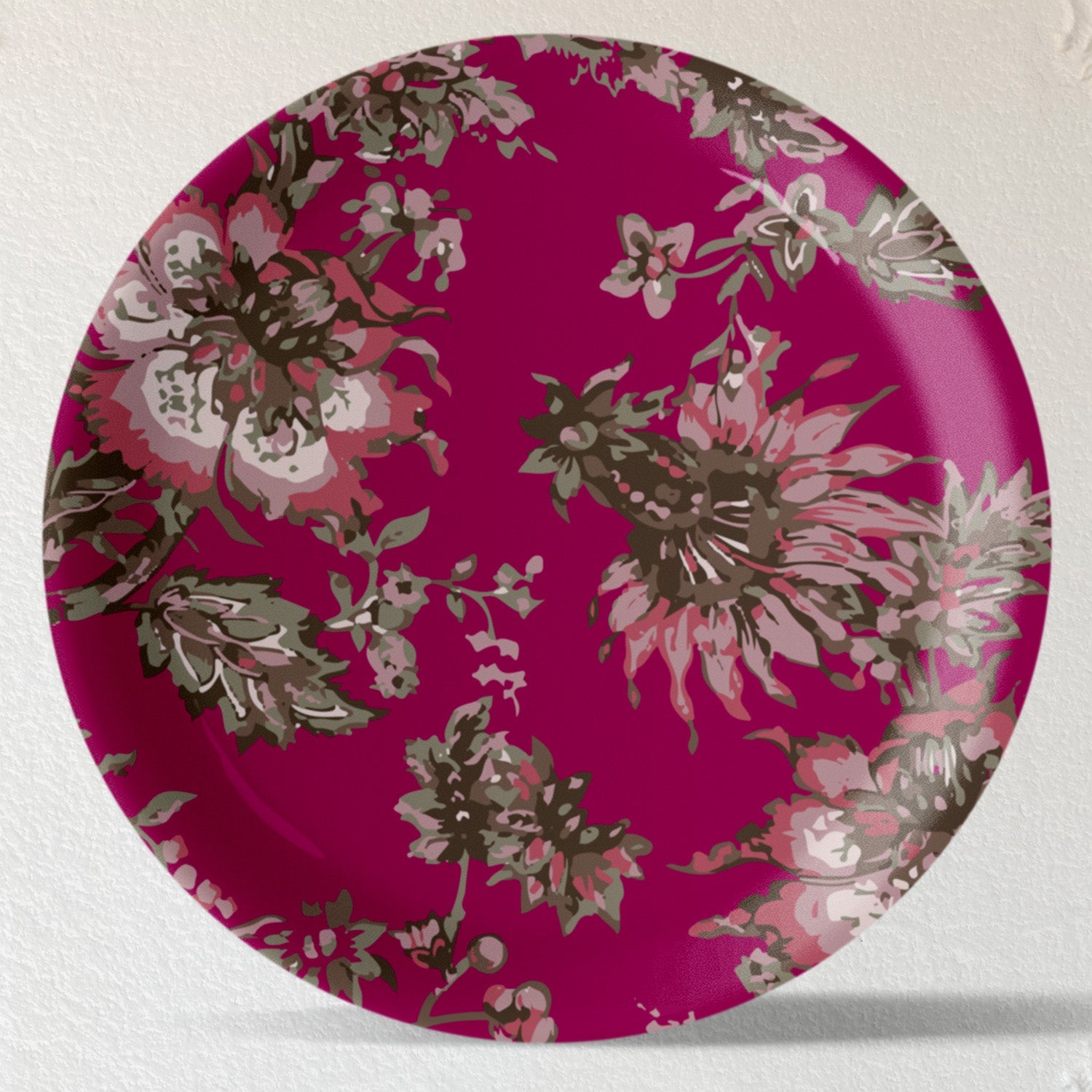 Ethnic Floral Wall Plates Sets of 4