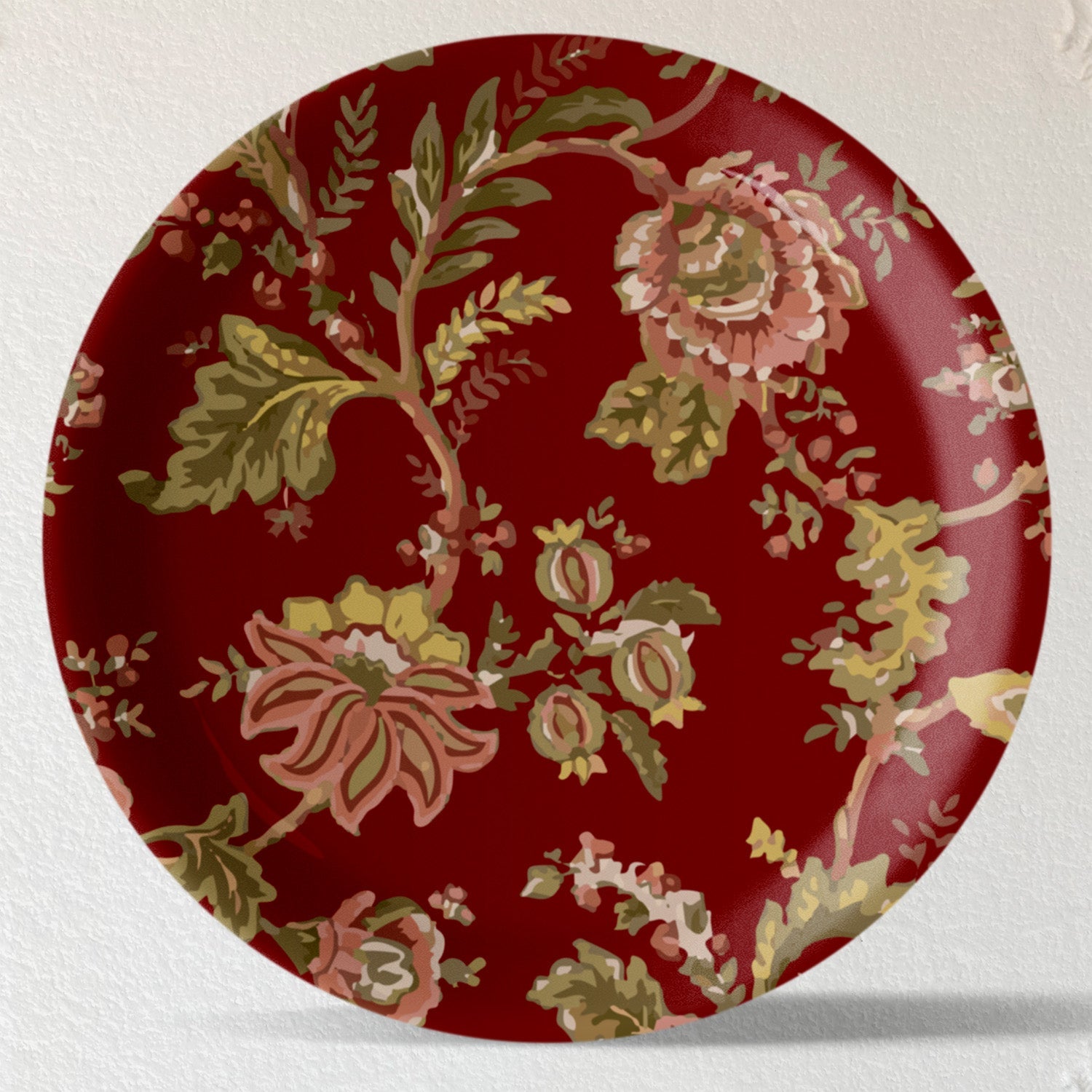 Ethnic Floral Wall Plates Sets of 4