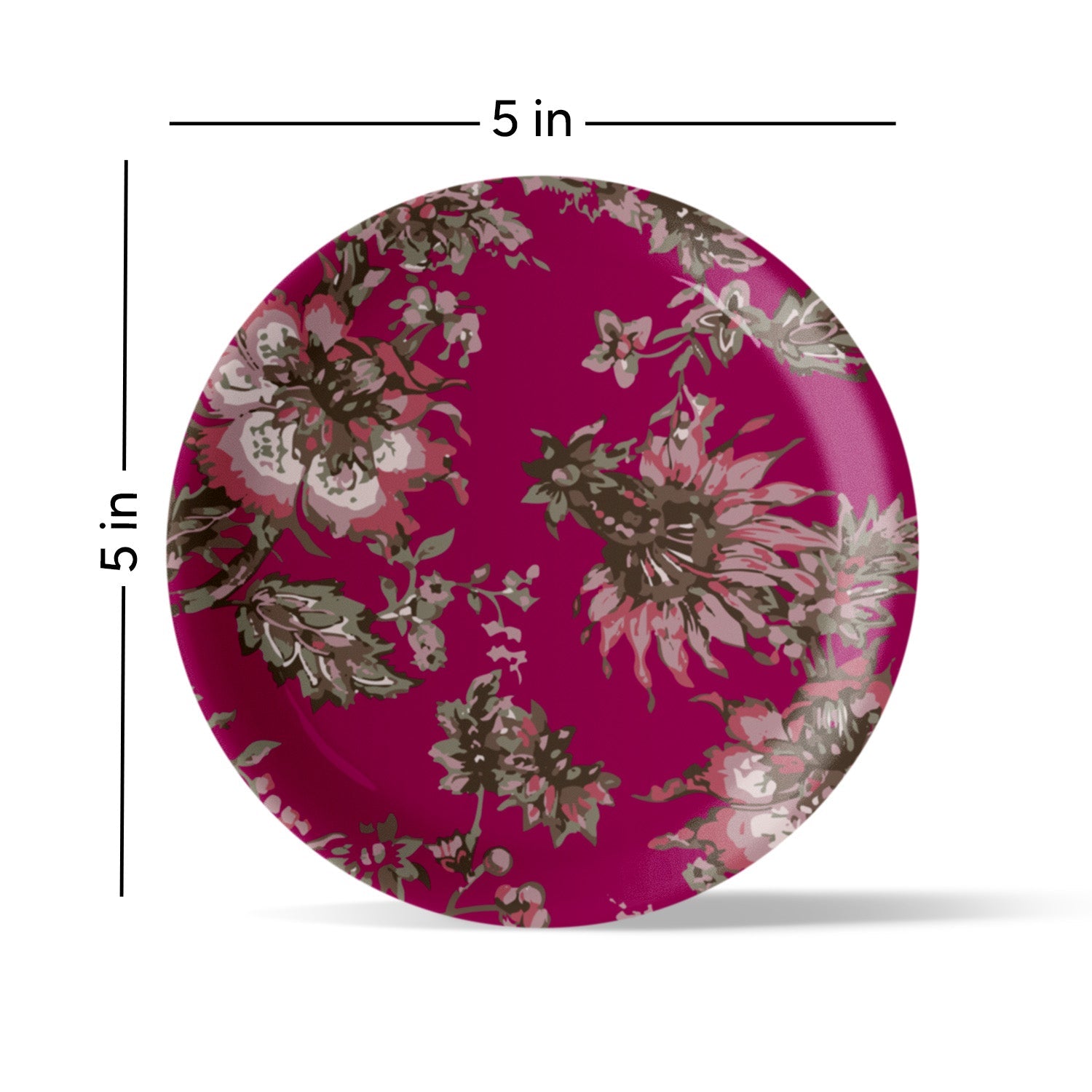 Ethnic Floral Wall Plates Sets of 4