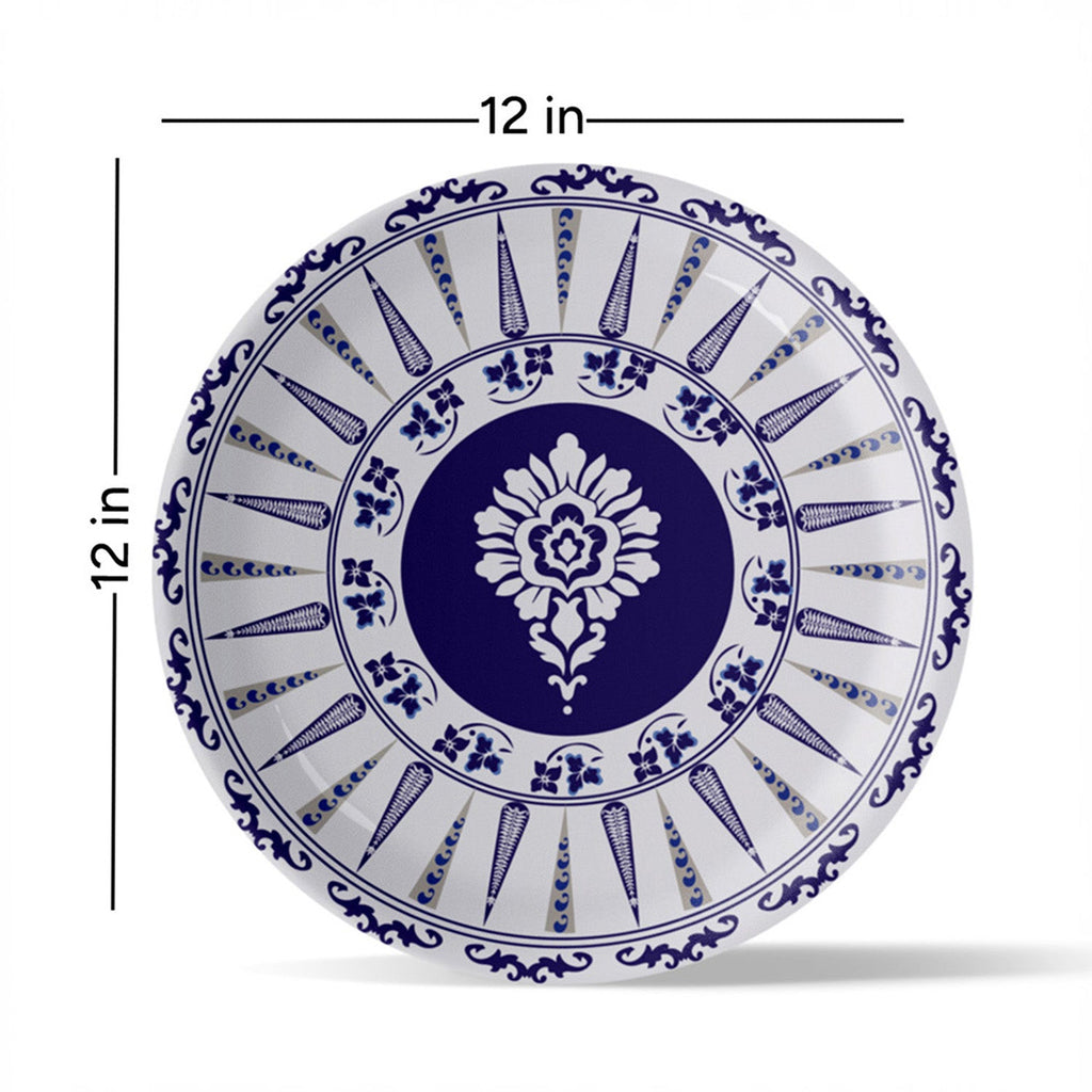 Elegant Blue Pottery cluster for Every Space Wall Plates Set of 12