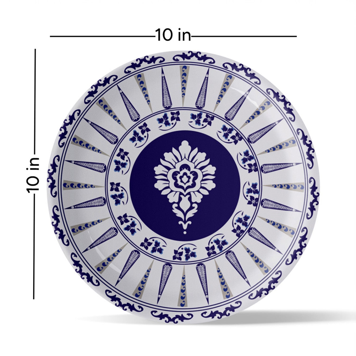 Elegant Blue Pottery cluster for Every Space Wall Plates Set of 12