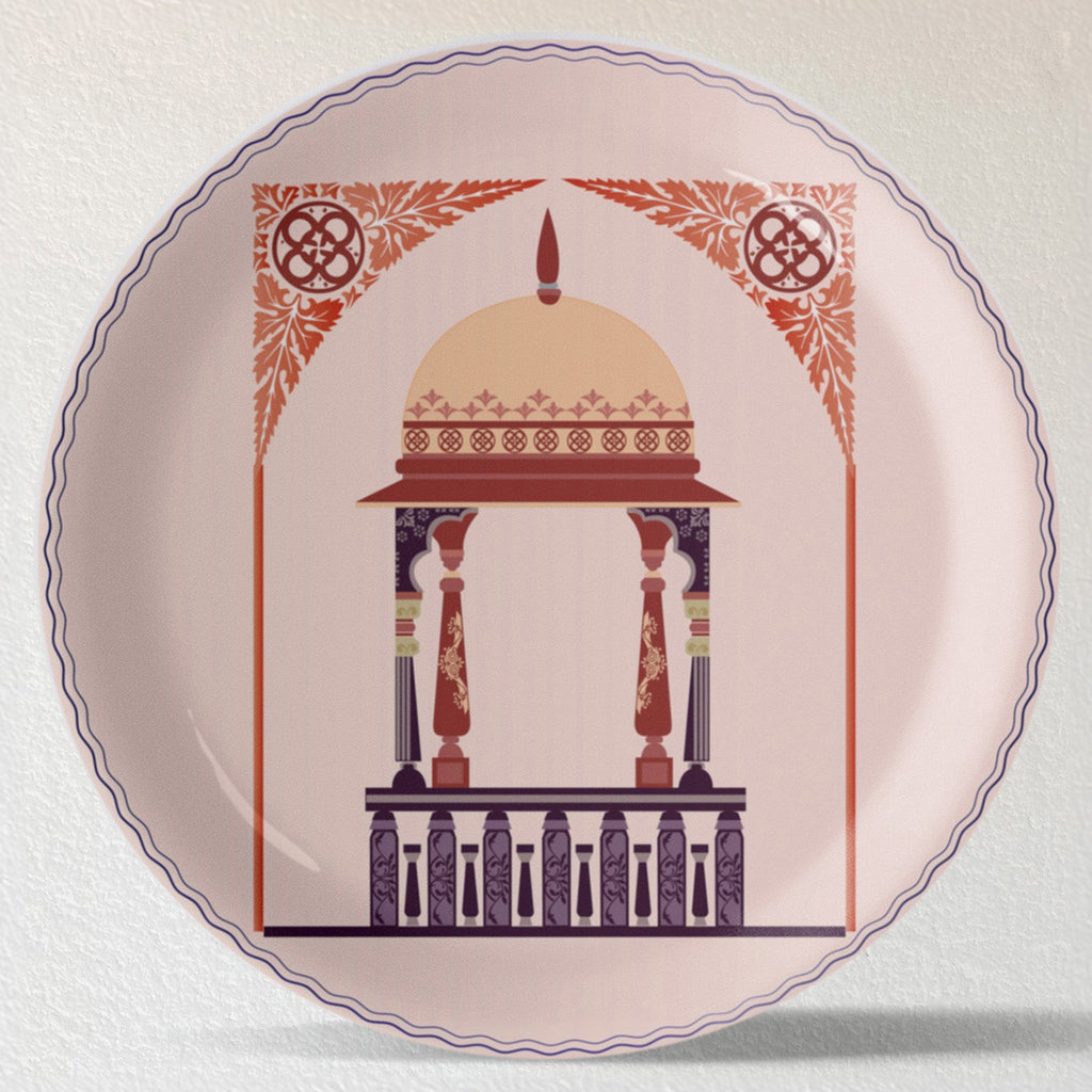 Harmony of Nature and Artistry collage plate Wall Playtes Set of 5