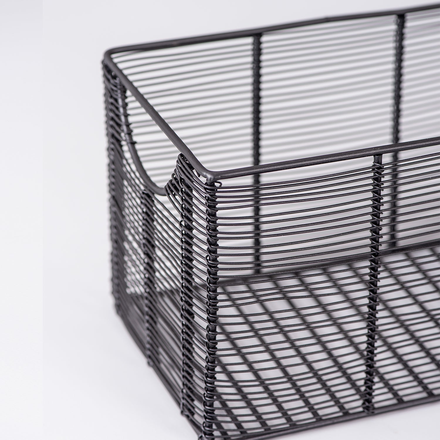 Cache rectangle wire basket in Black Color