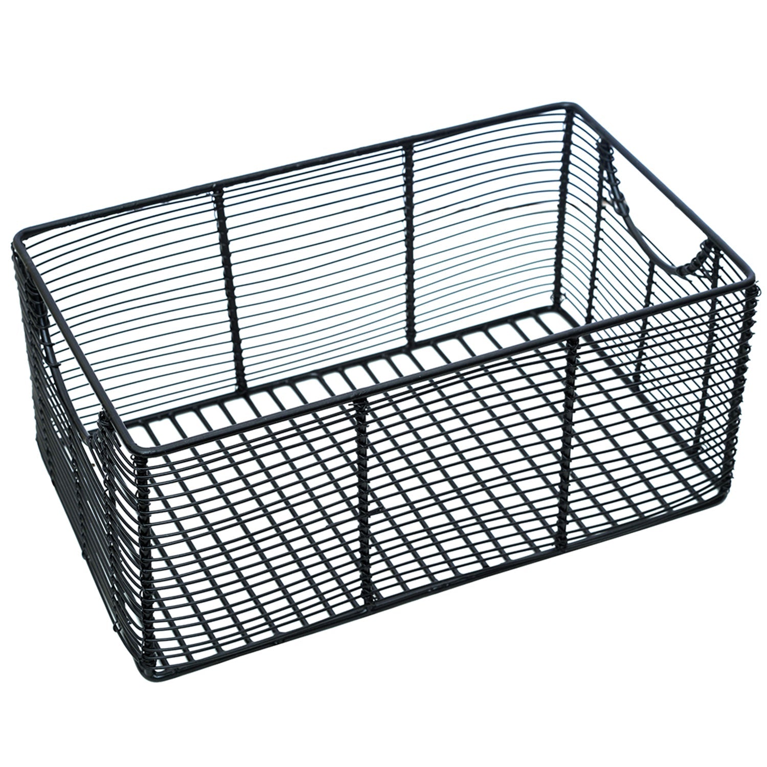 Cache rectangle wire basket in Black Color