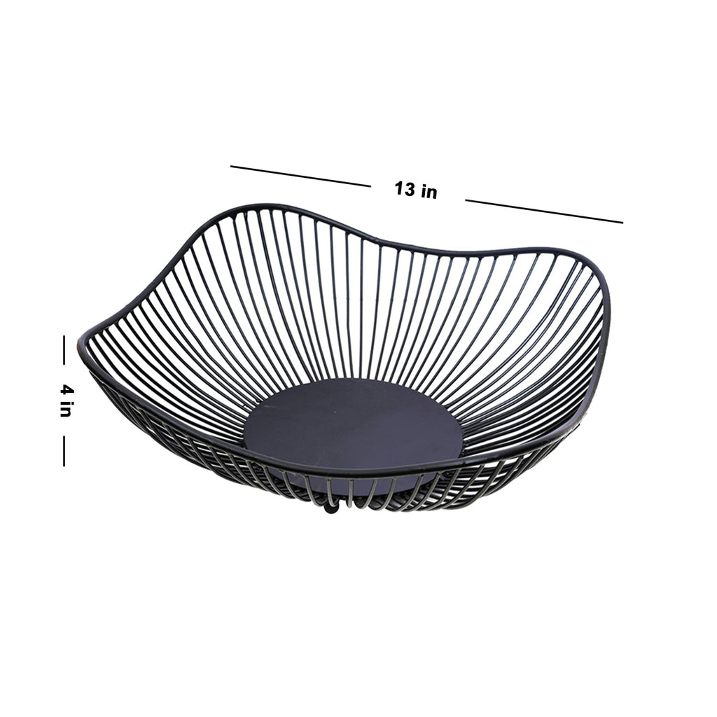 Cache wave wire basket in Black Color