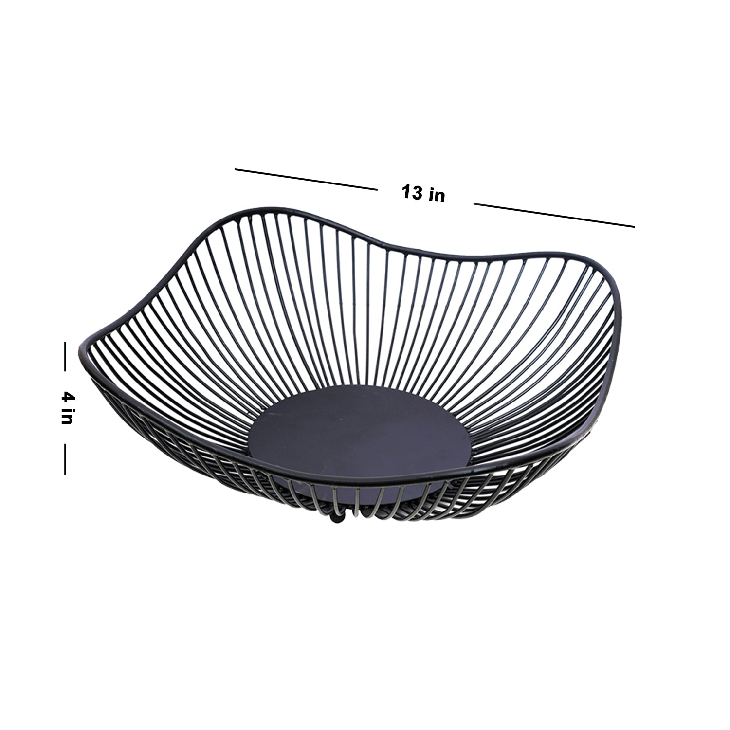 Cache wave wire basket in Black Color