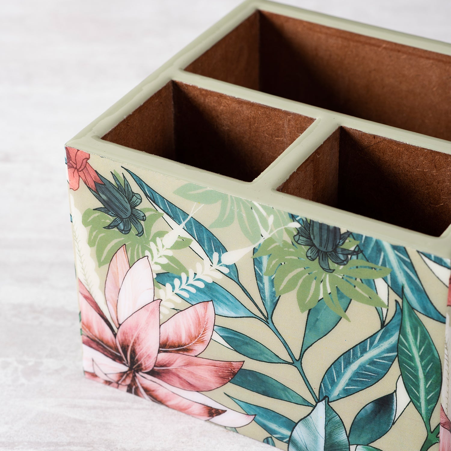 Elysian Tropical MDF Enamel Cutlery Holder