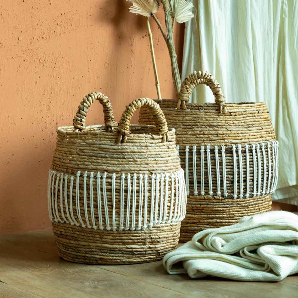 Pearl Perch Basket Set of 2