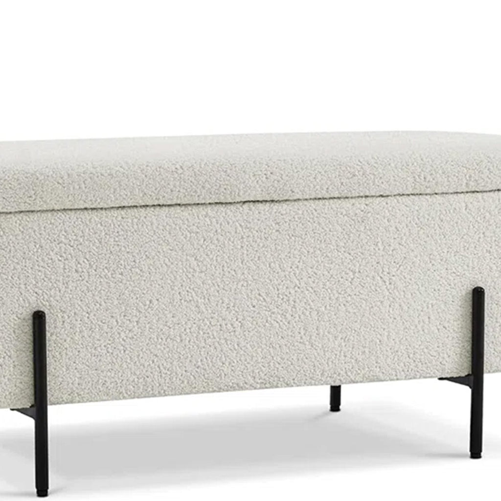 Beige Bliss Storage  Bench | Nestroots