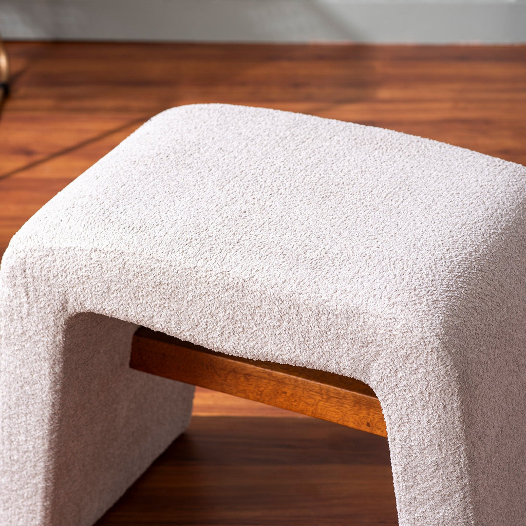 Copenhagen Beige Pouf Seating Solution Set Of 2