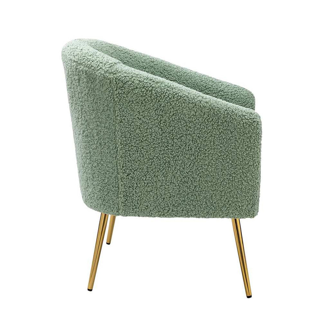 Modern Touch Velvet Chair in Green