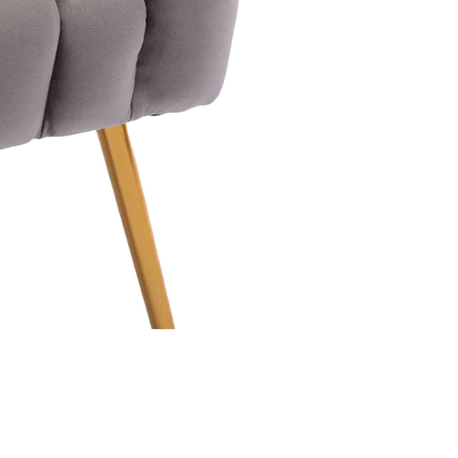 Velvet Stitch Lounge Chair Grey