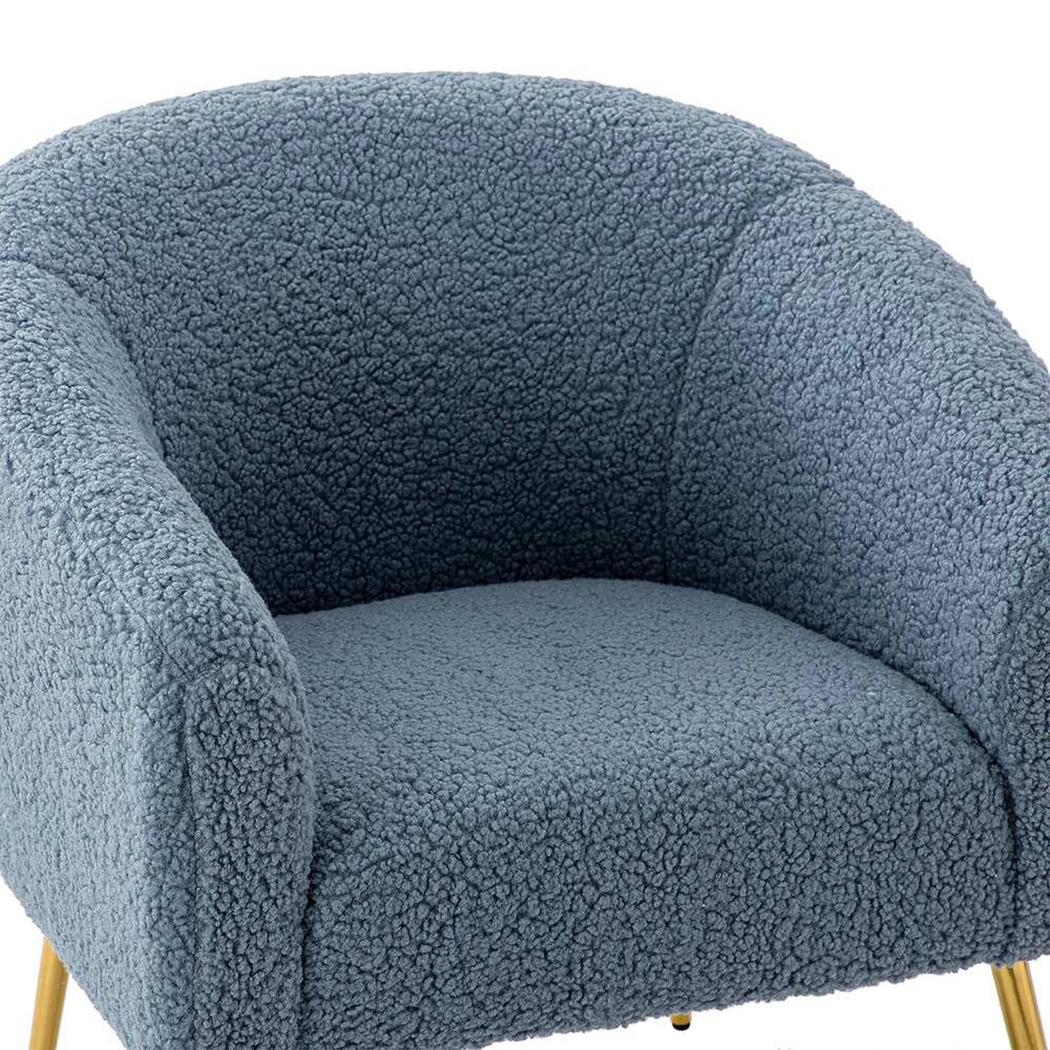 Modern Touch Velvet Chair in Blue
