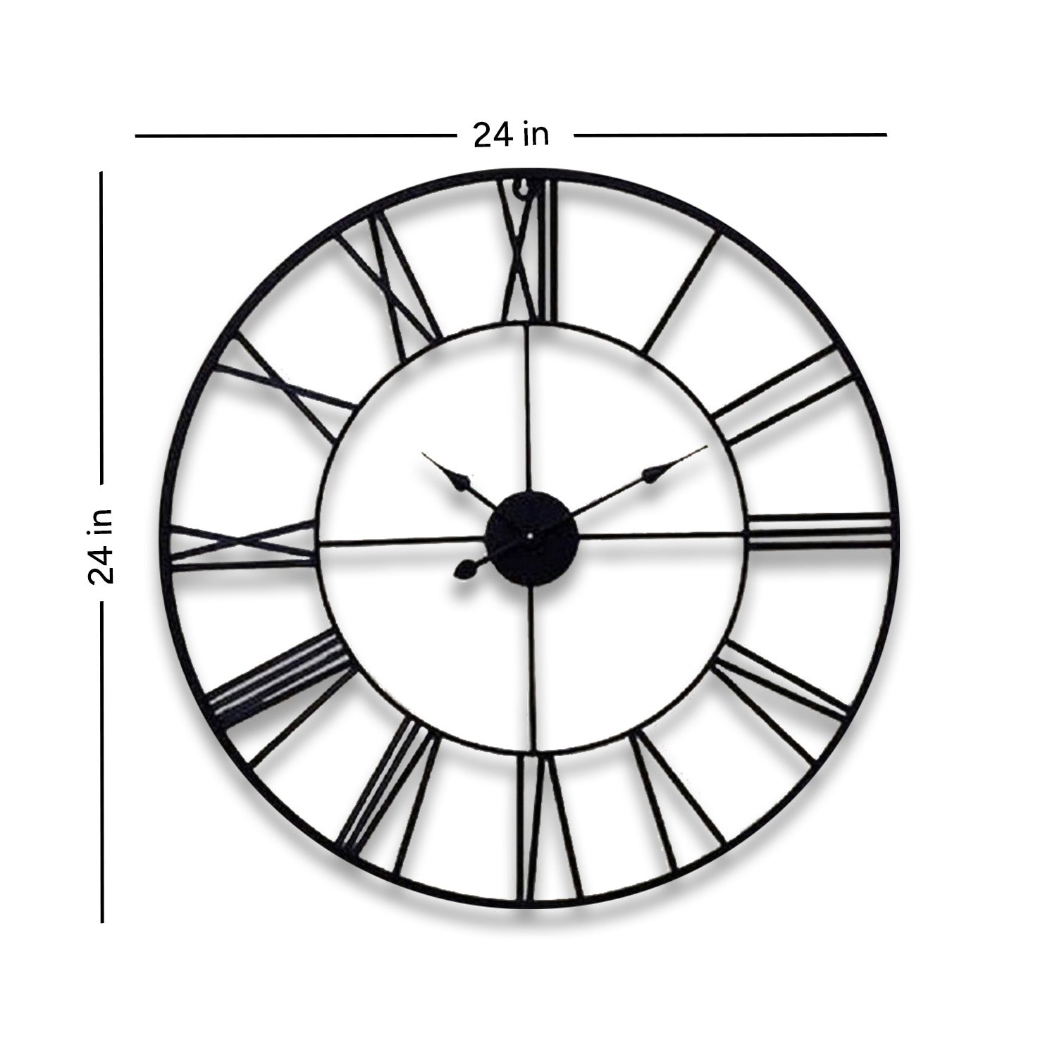 Midnight Roman Time Wall Clock