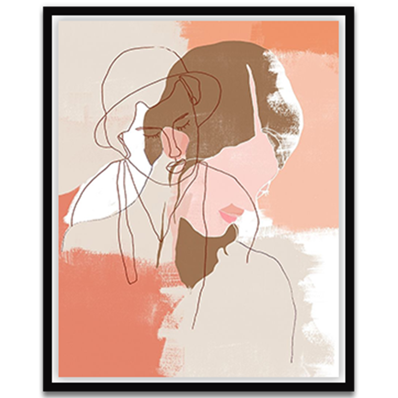 Painted Contour Portraits I