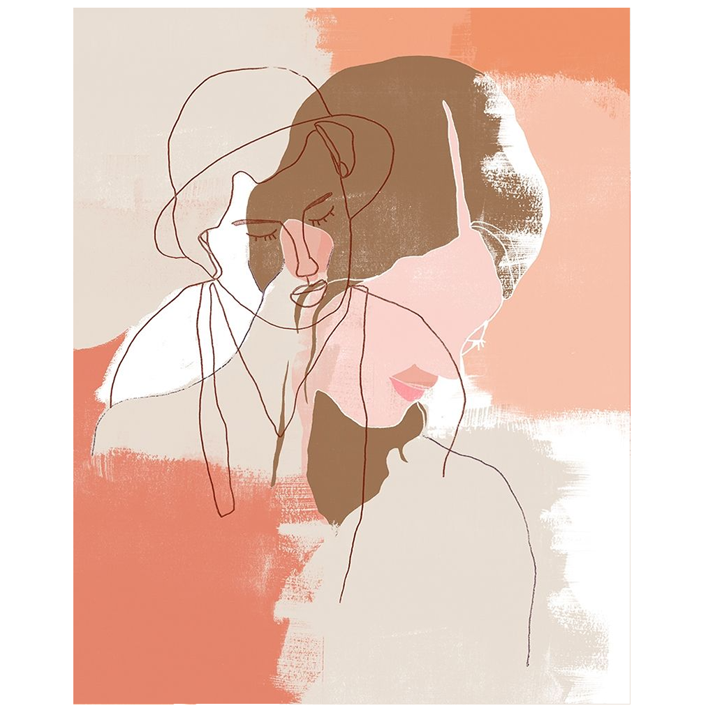 Painted Contour Portraits I