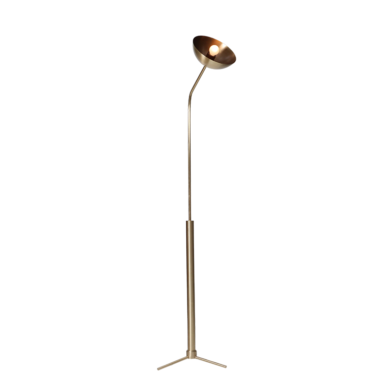 Rhythm Floor Lamp Brass Dome