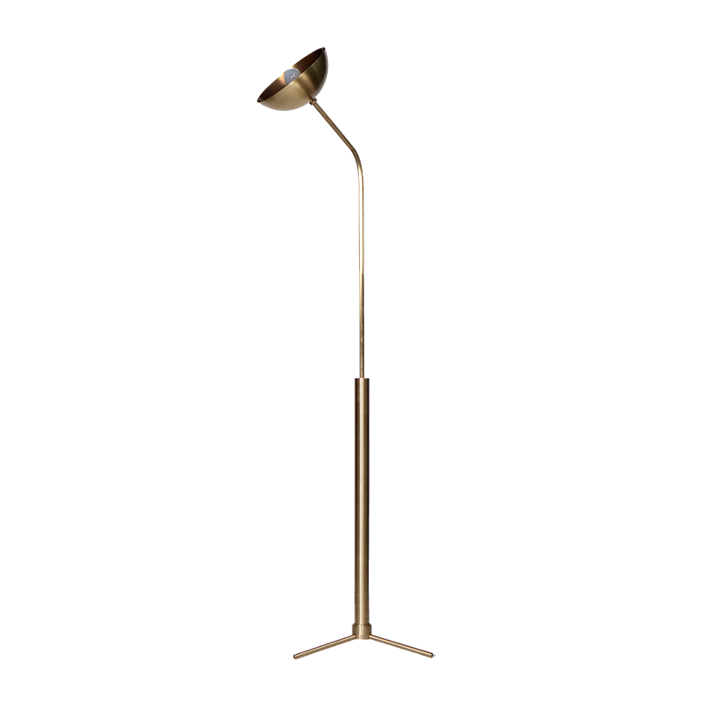 Rhythm Floor Lamp Brass Dome