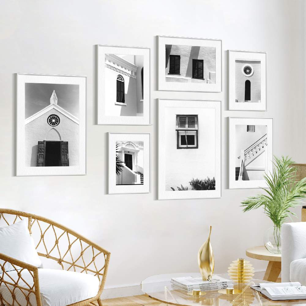 Gallery Wall Art: Bermuda Architecture | Set of 7