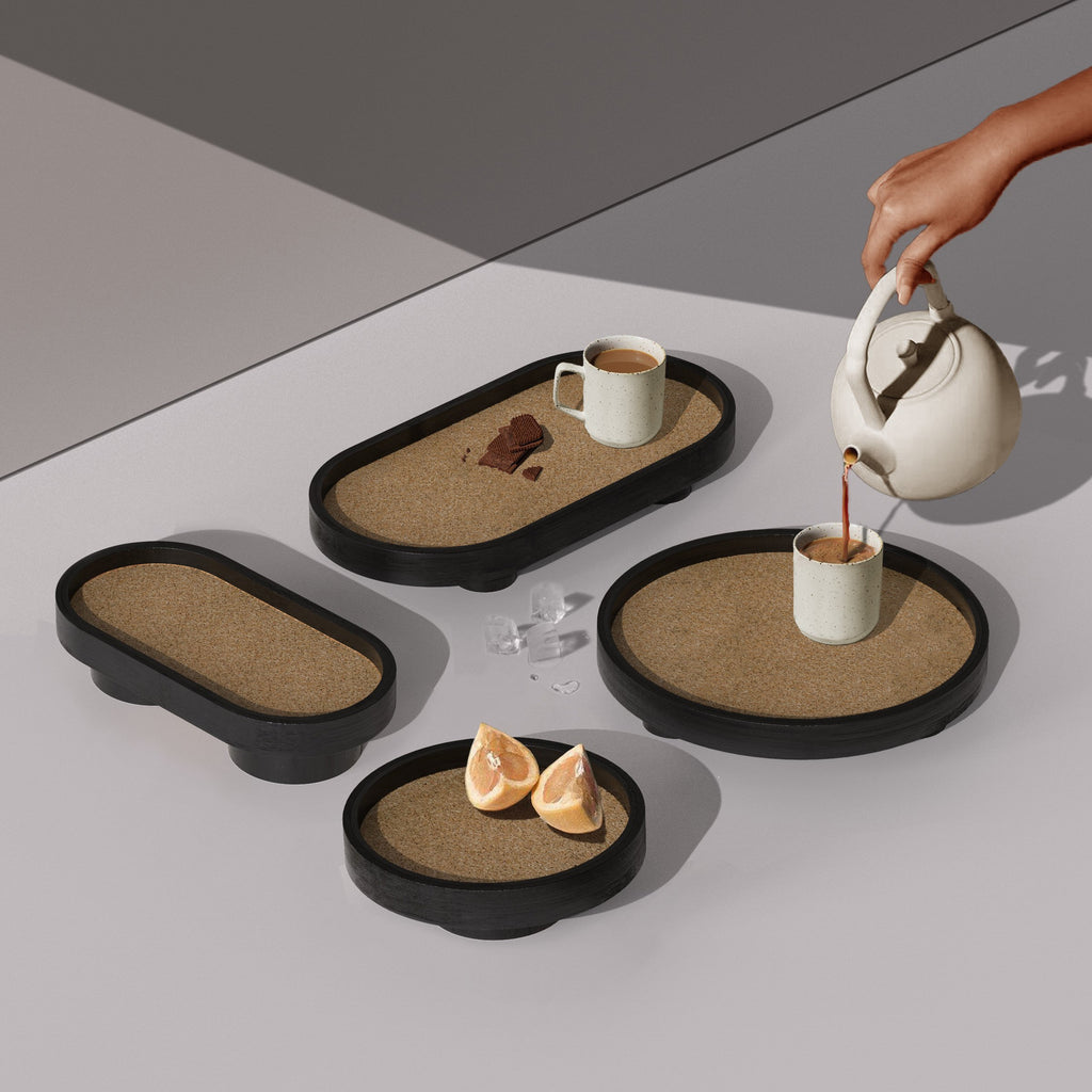 Podium Oval Tray S (Black)