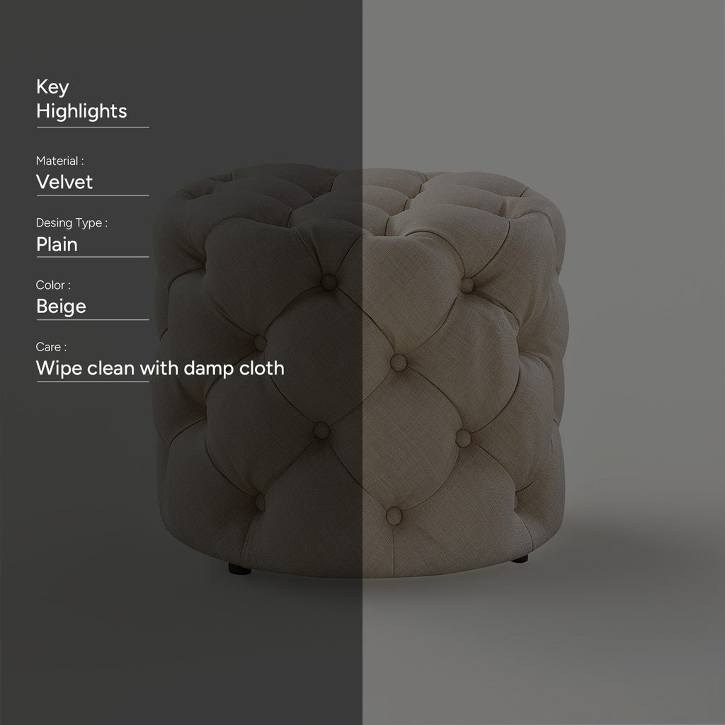 Chill in Creamy Pouf