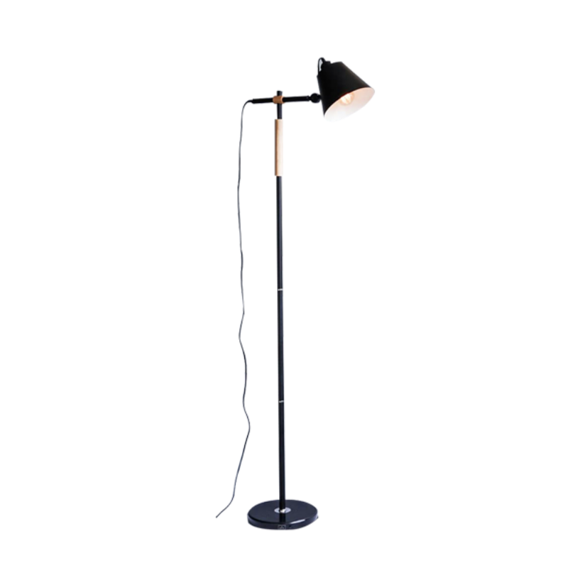 Black Floor Lamp Scandinavian Tall Standing Light