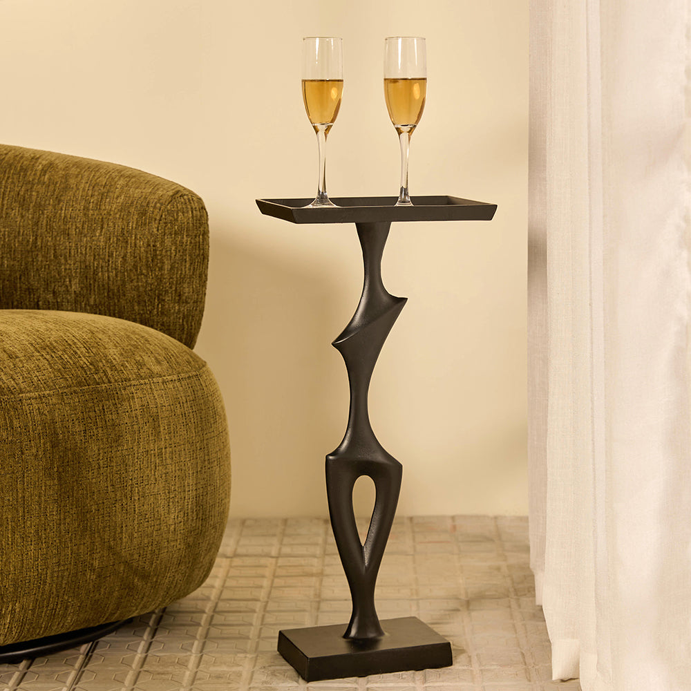 Zen Round Aluminium Drink Accent Table