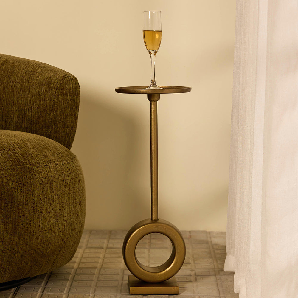 Orbita Aluminium Drink Accent Table