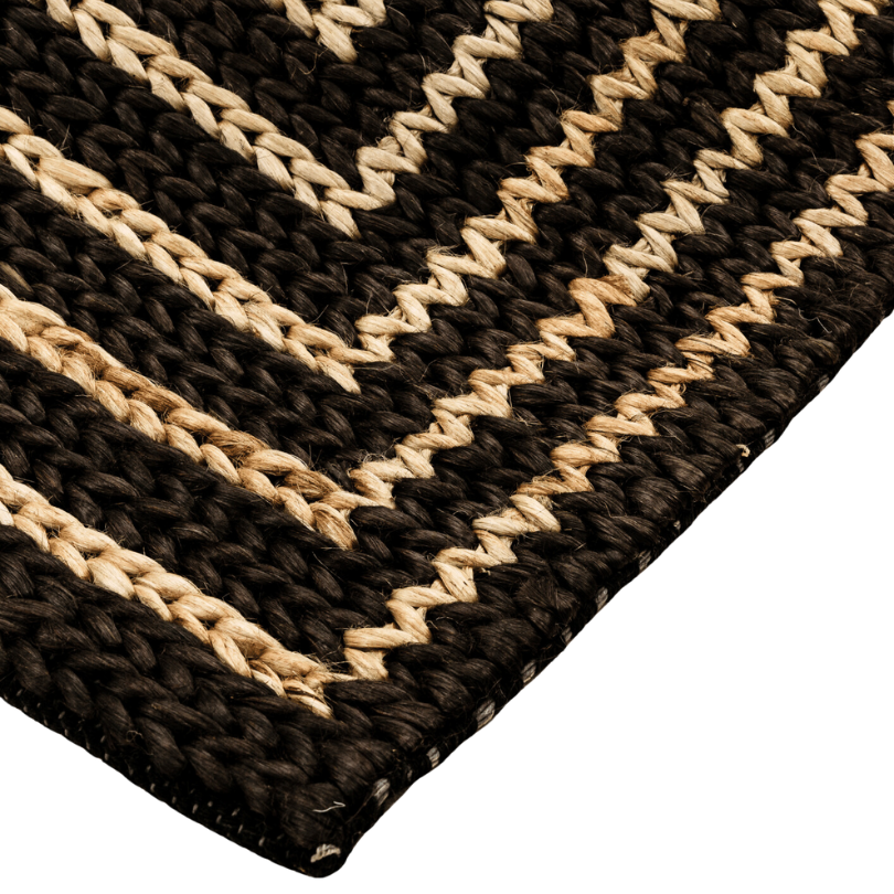 Hemp Hand Woven Rug _ Sparta Stripes