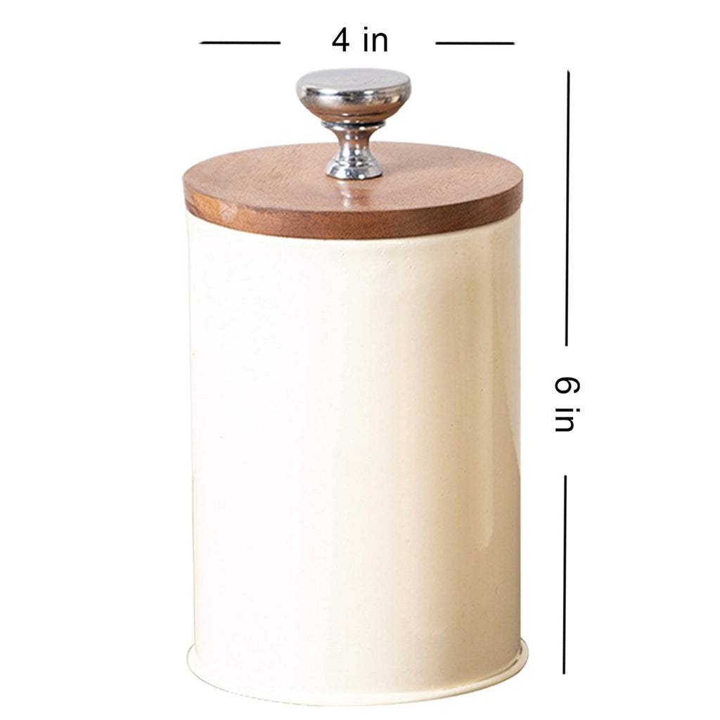 Cache Kitchen Canister Jars Cream - Set of 3