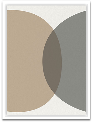 Mid century Abstract circle 1