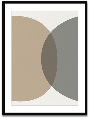 Mid century Abstract circle 1