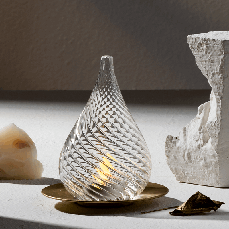 Alisa Votive With Brass Plate