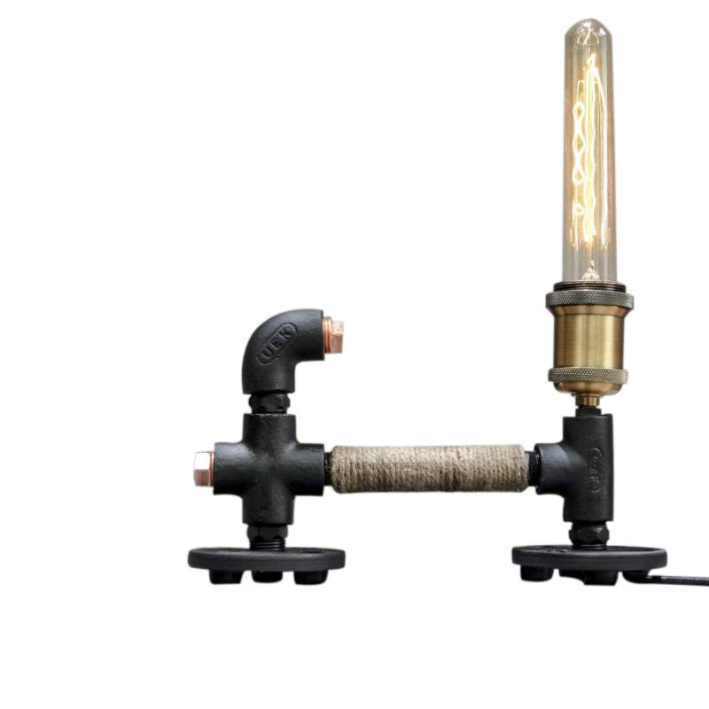Arbetet Industrial Pipe Rope Desk Lamp