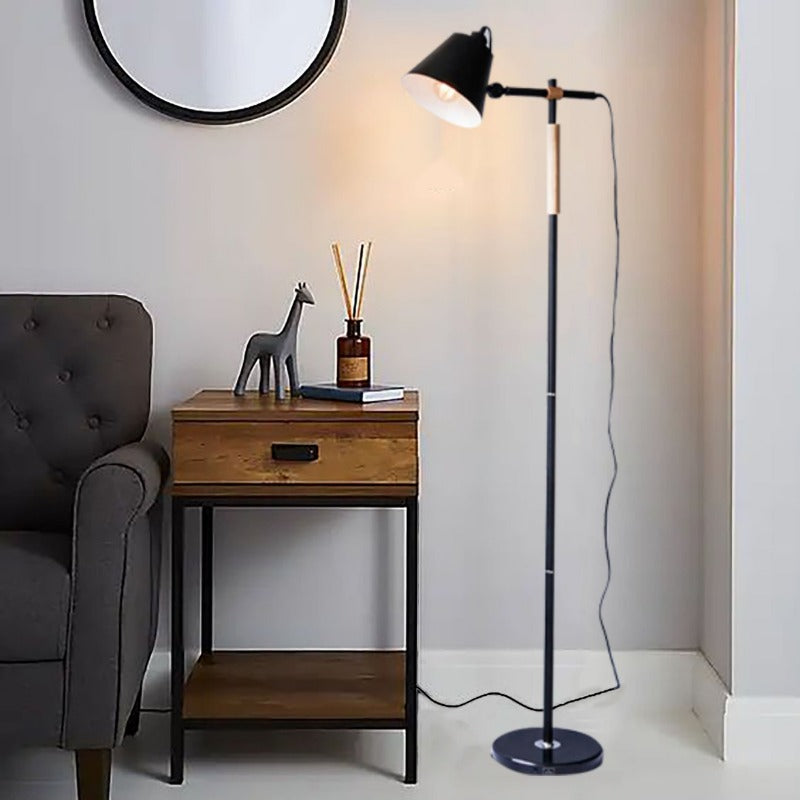 Black Floor Lamp Scandinavian Tall Standing Light