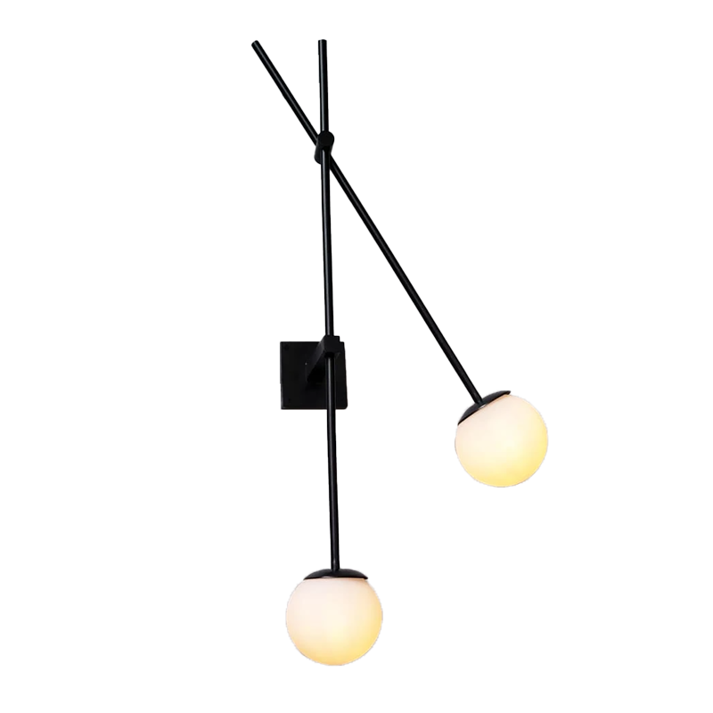 Frosted Glass Wall Light Fixture