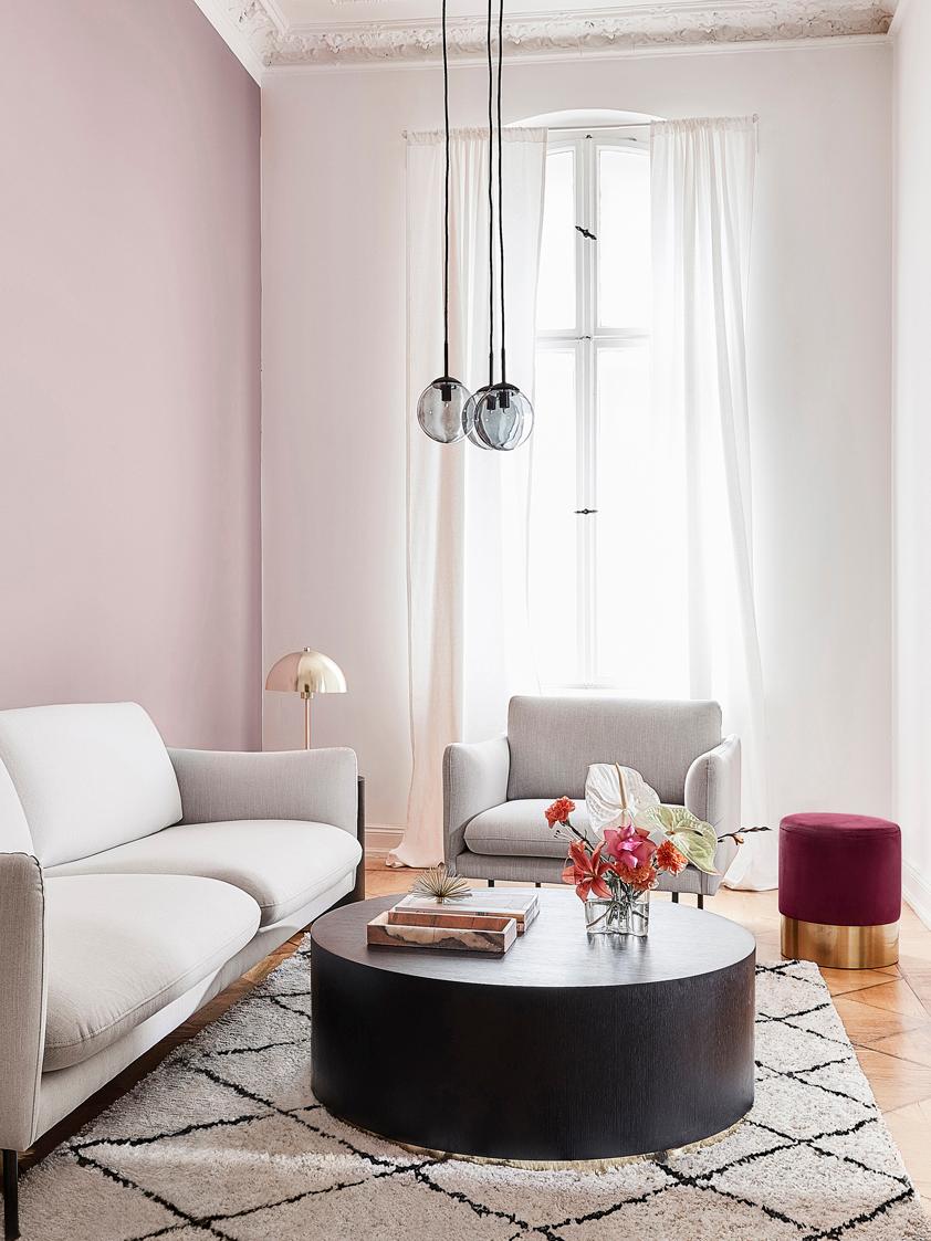 Coffee table, solid mango wood