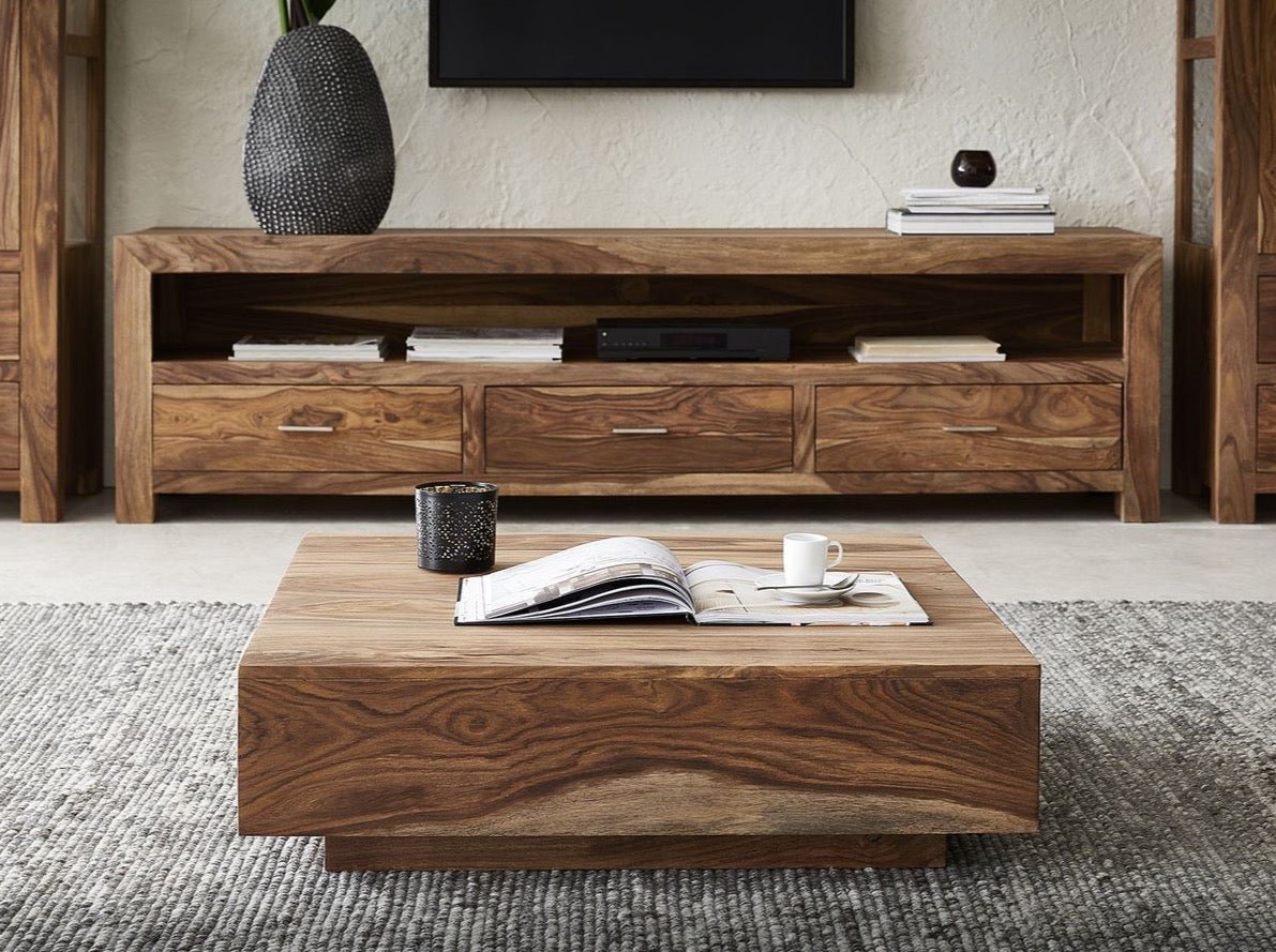Coffee table, solid sheesham wood