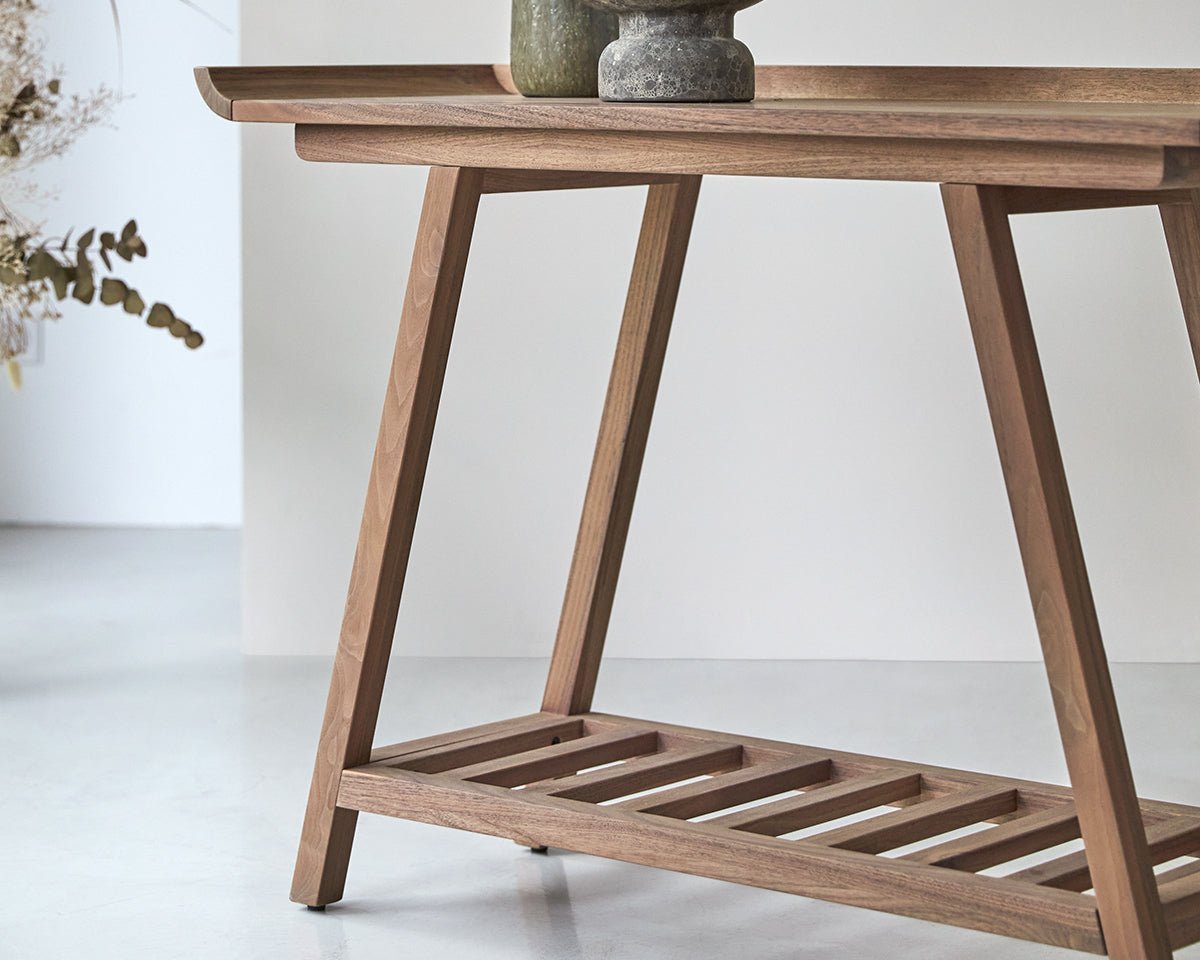Console table, solid acacia wood