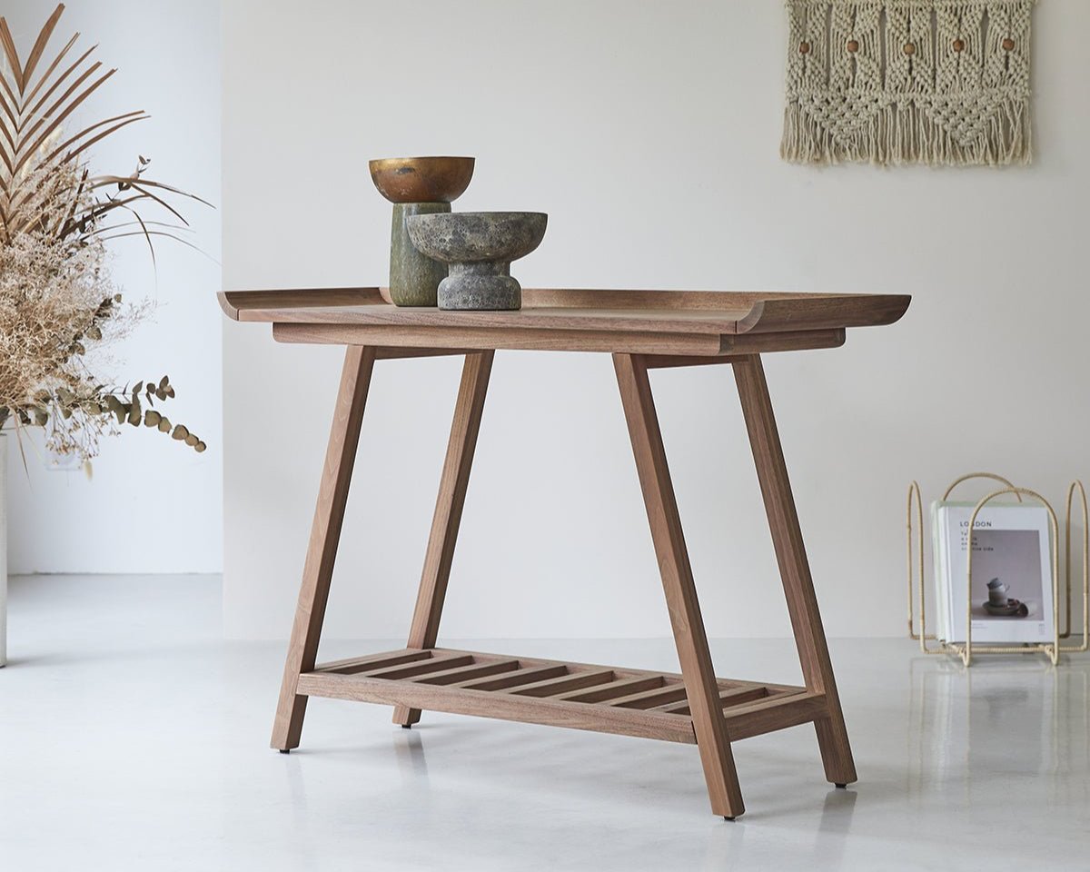 Console table, solid acacia wood